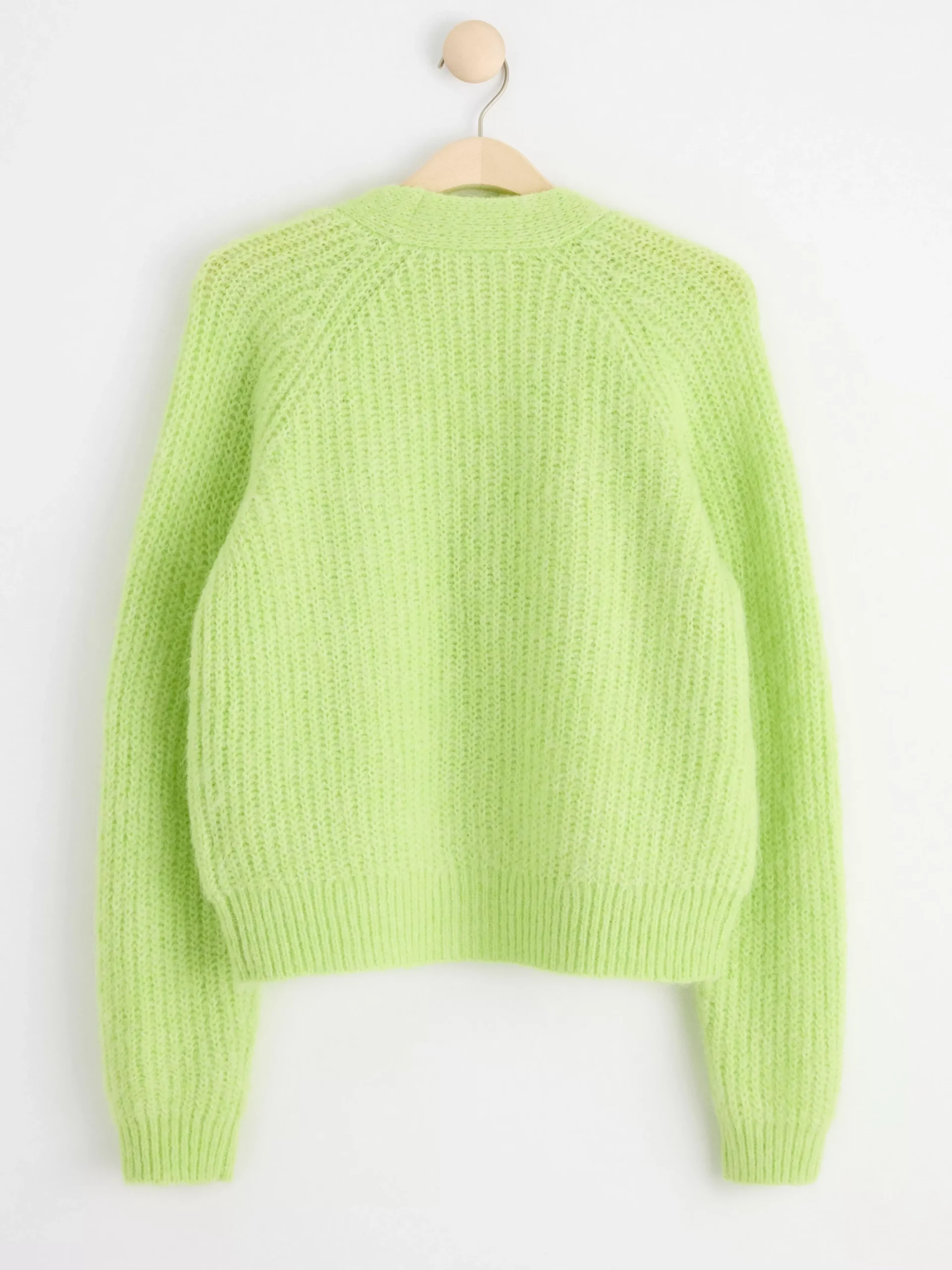 Tröjor & Cardigans>Lindex Stickad Cardigan Yellow