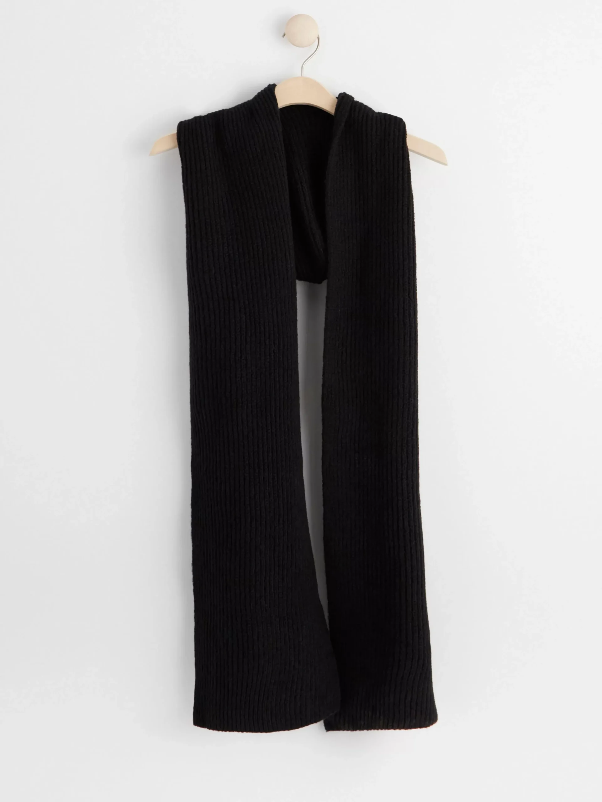 Accessoarer>Lindex Stickad Halsduk Med Huva Black