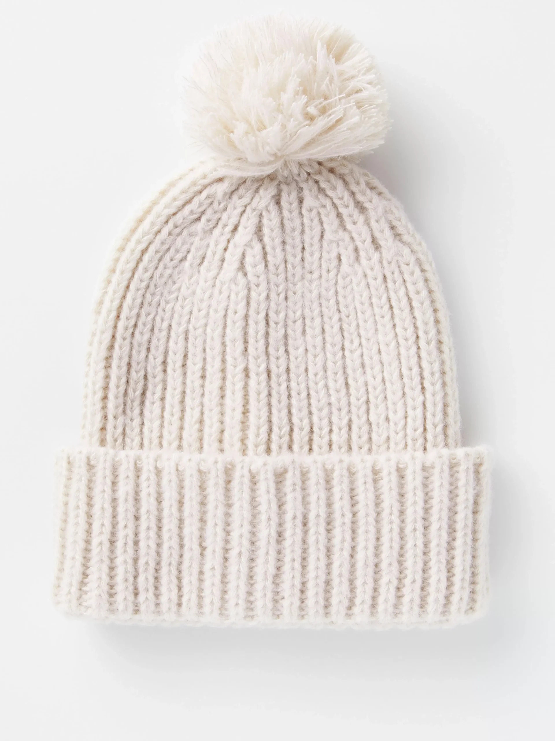Accessoarer>Lindex Stickad Mossa Med Tofs Light Beige