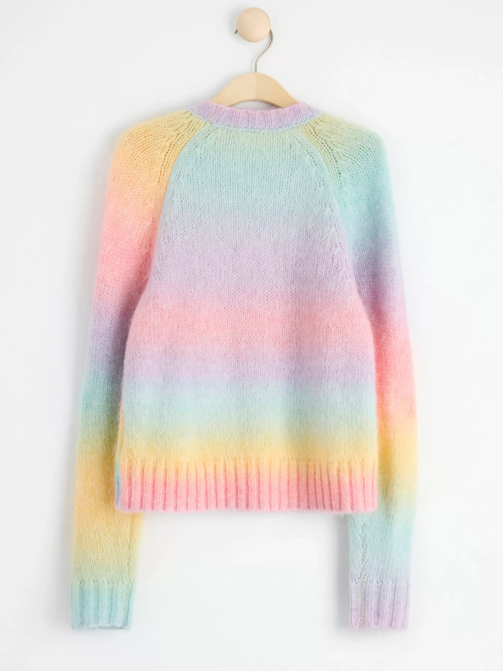 Tröjor & Cardigans>Lindex Stickad Regnbagstroja Yellow