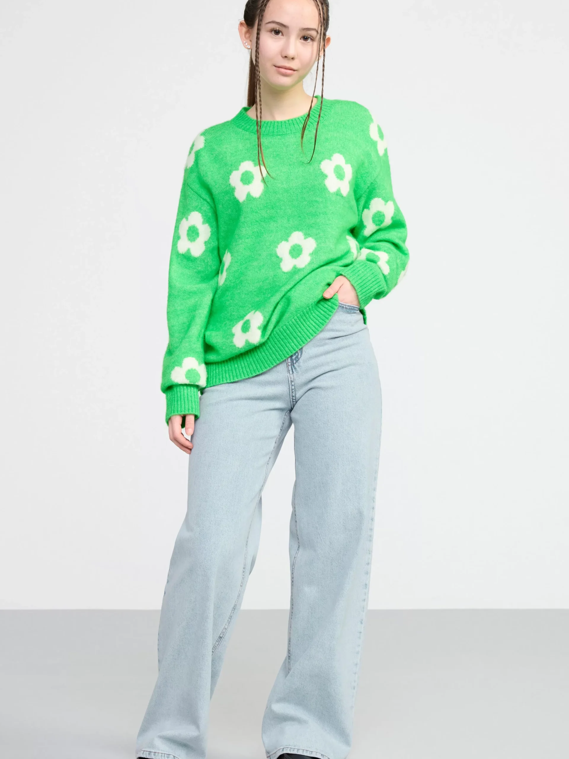 Tröjor & Cardigans>Lindex Stickad Troja Green