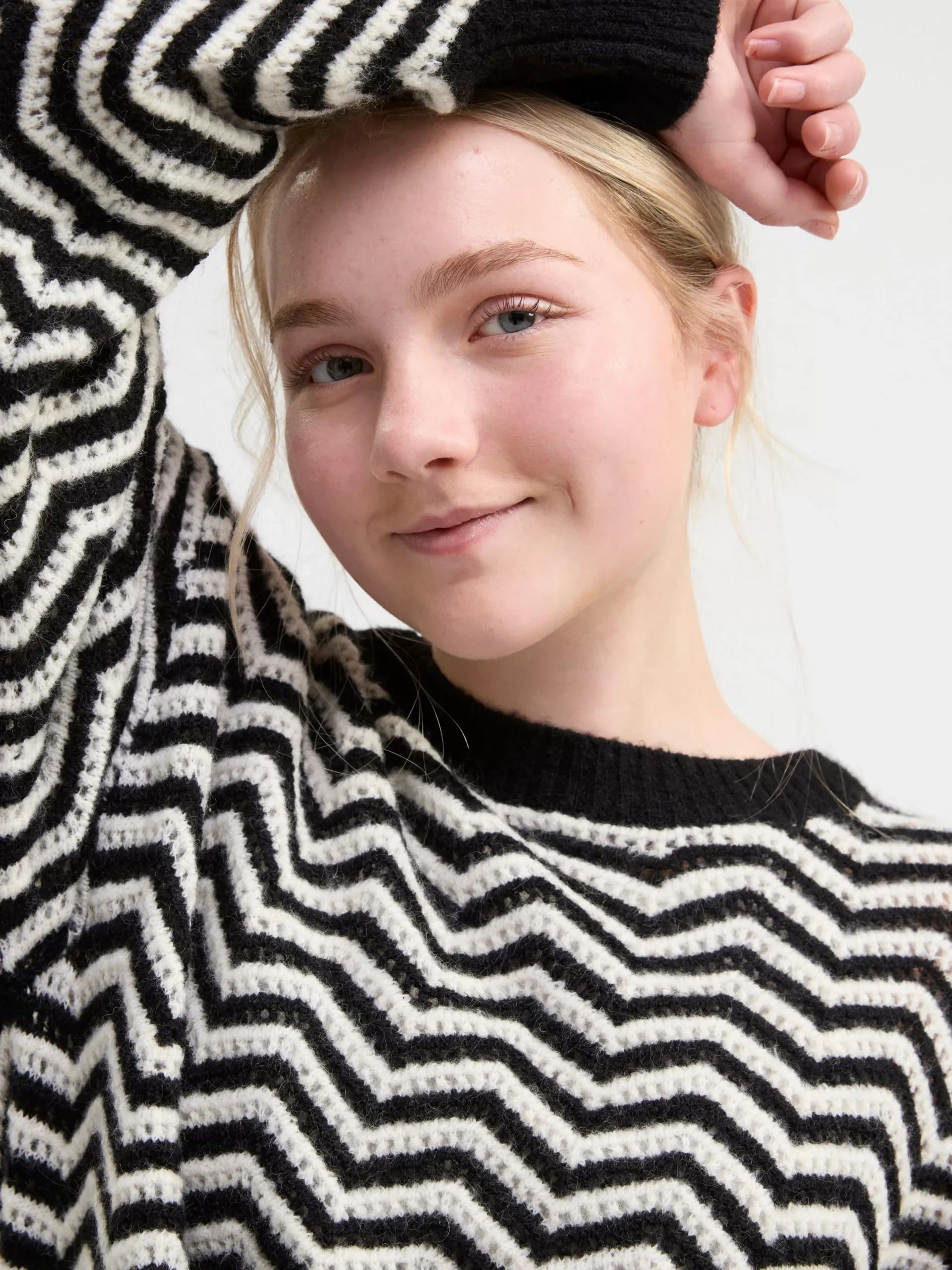 Tröjor & Cardigans>Lindex Stickad Troja Black