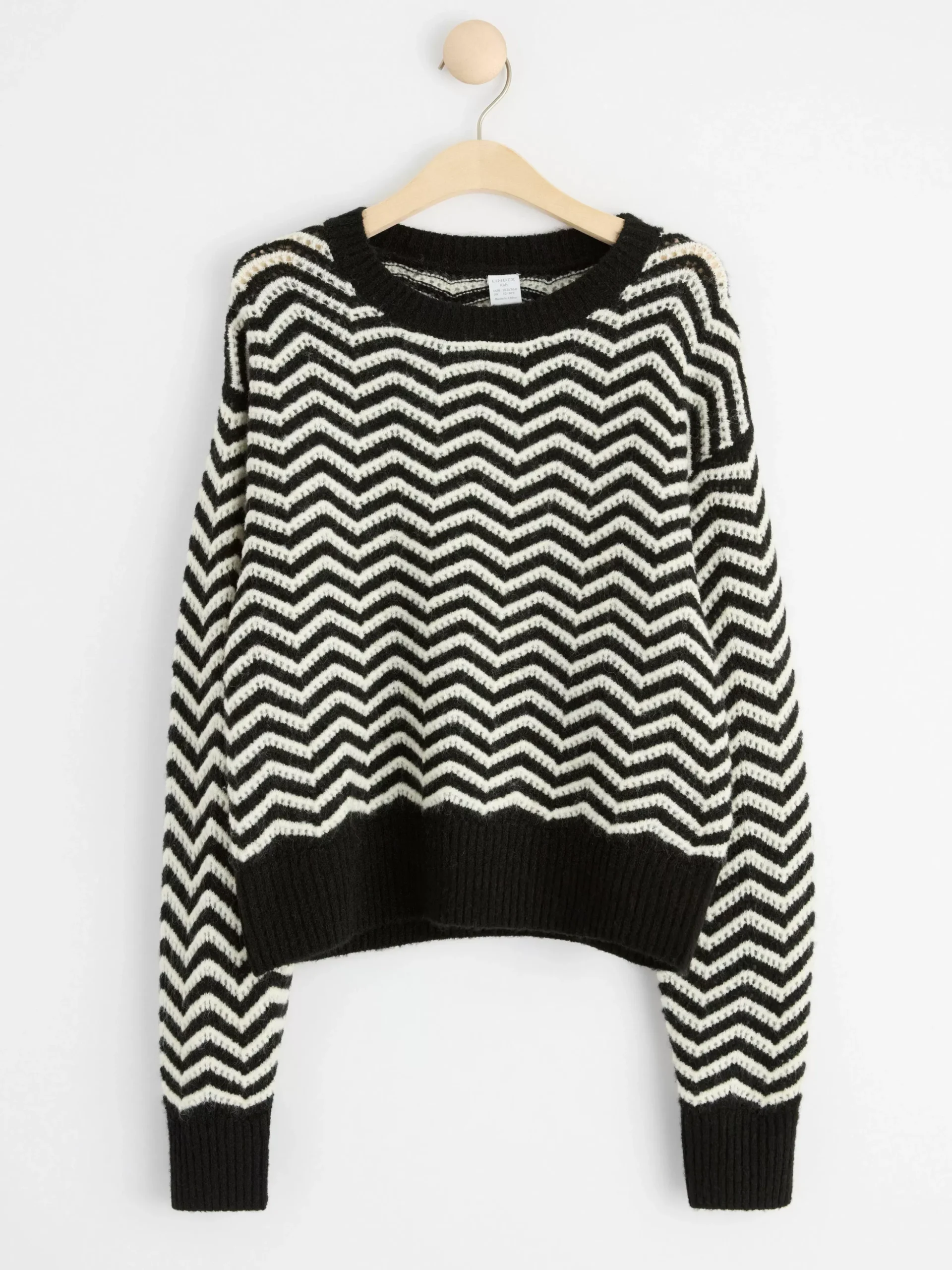 Tröjor & Cardigans>Lindex Stickad Troja Black