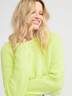 Tröjor & Cardigans>Lindex Stickad Troja Light Green