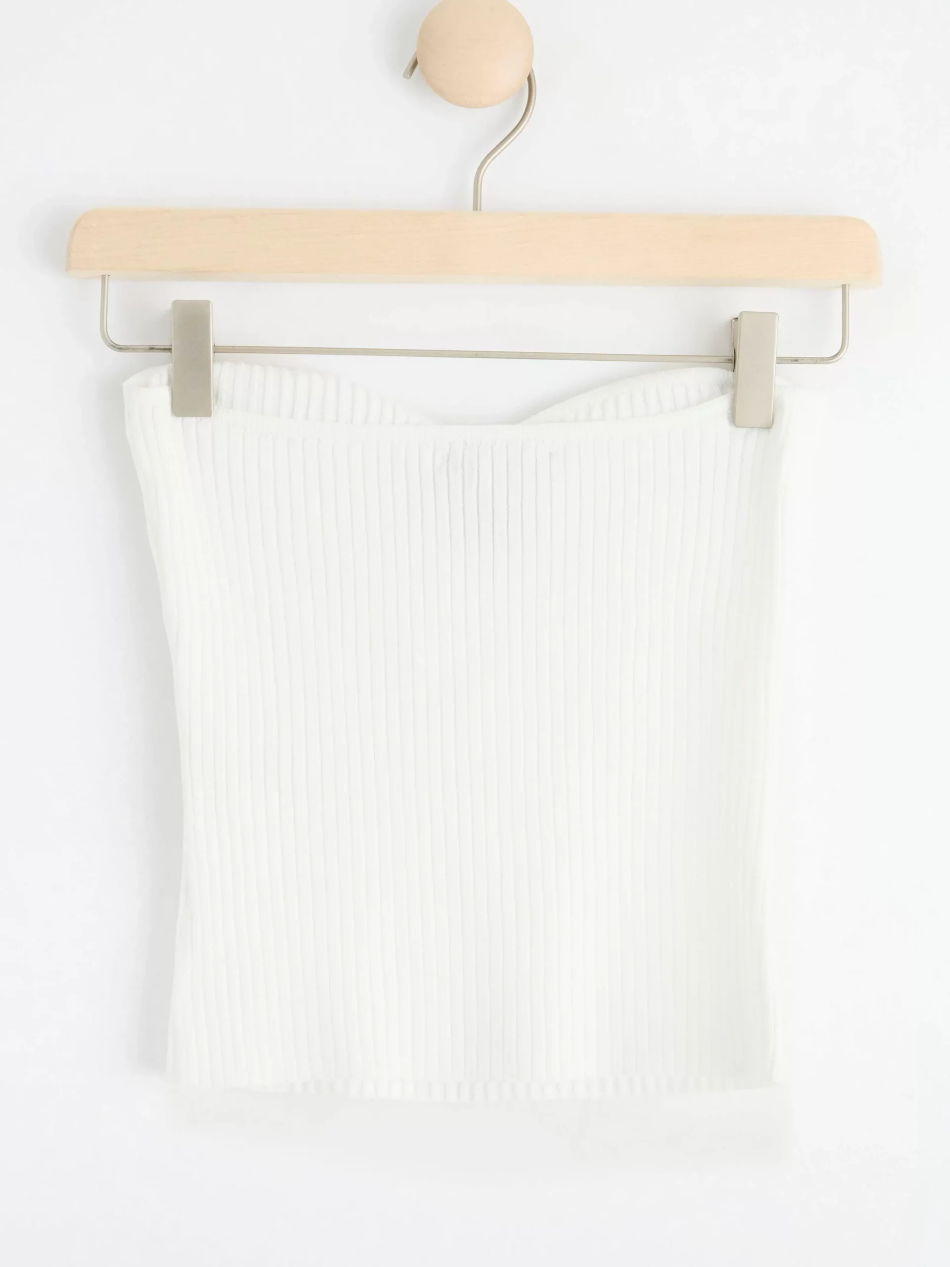 Toppar & T-Shirts>Lindex Stickad Tubtopp White