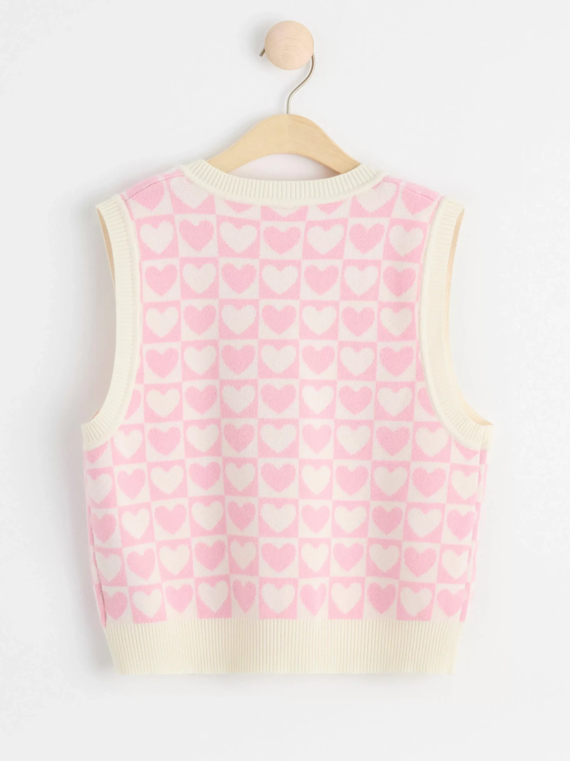 Tröjor & Cardigans>Lindex Stickad Vast Med Hjartan Light Pink