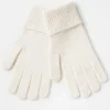Accessoarer>Lindex Stickade Fingervantar Dam Light White
