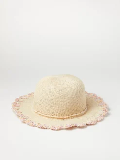Accessoarer>Lindex Strahatt Med Fargglad Kant Straw