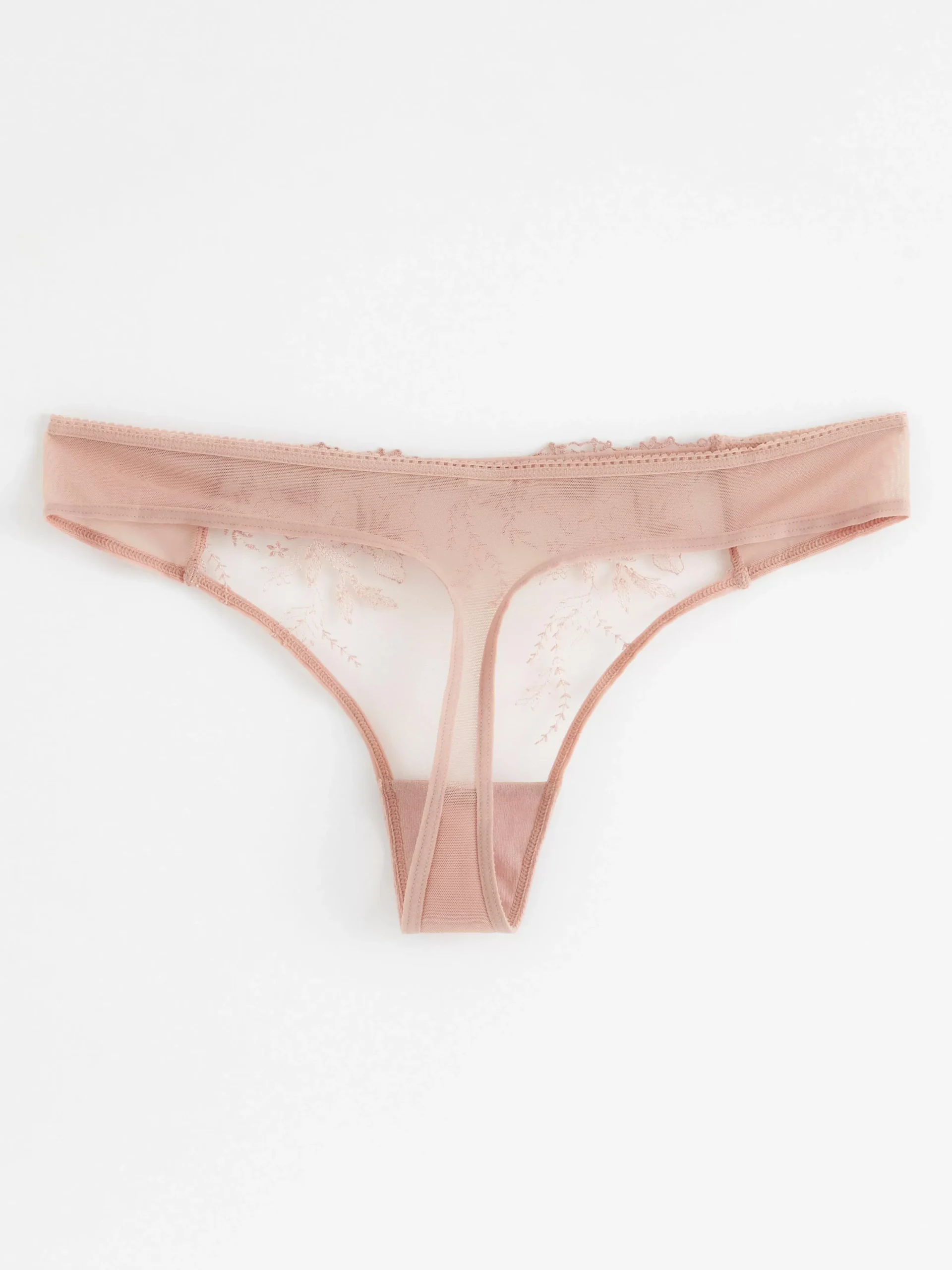 Trosor>Lindex Stringtrosa Low Med Spets Light Dusty Pink