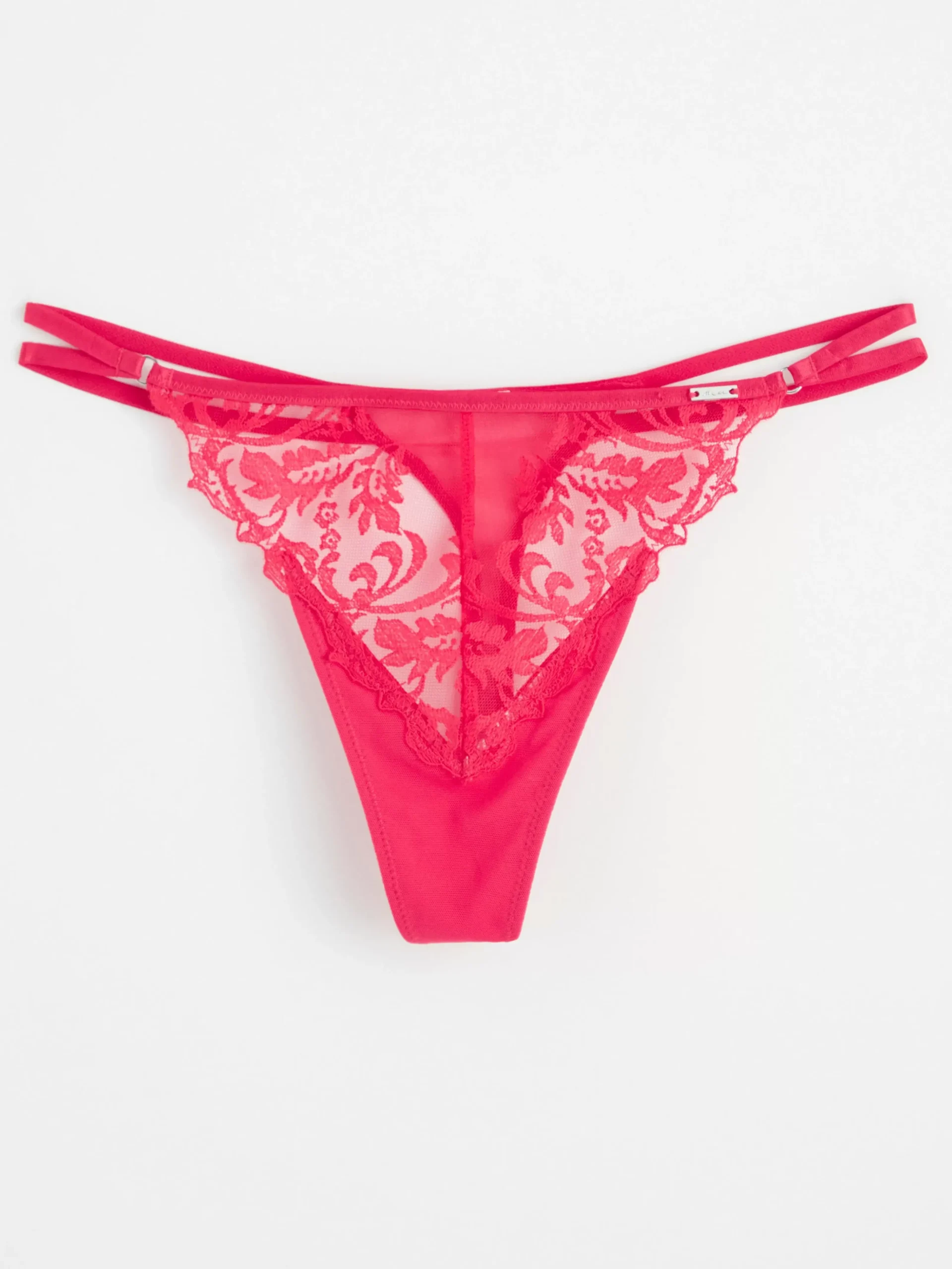Trosor>Lindex Stringtrosa Low Waist Med Spets Red