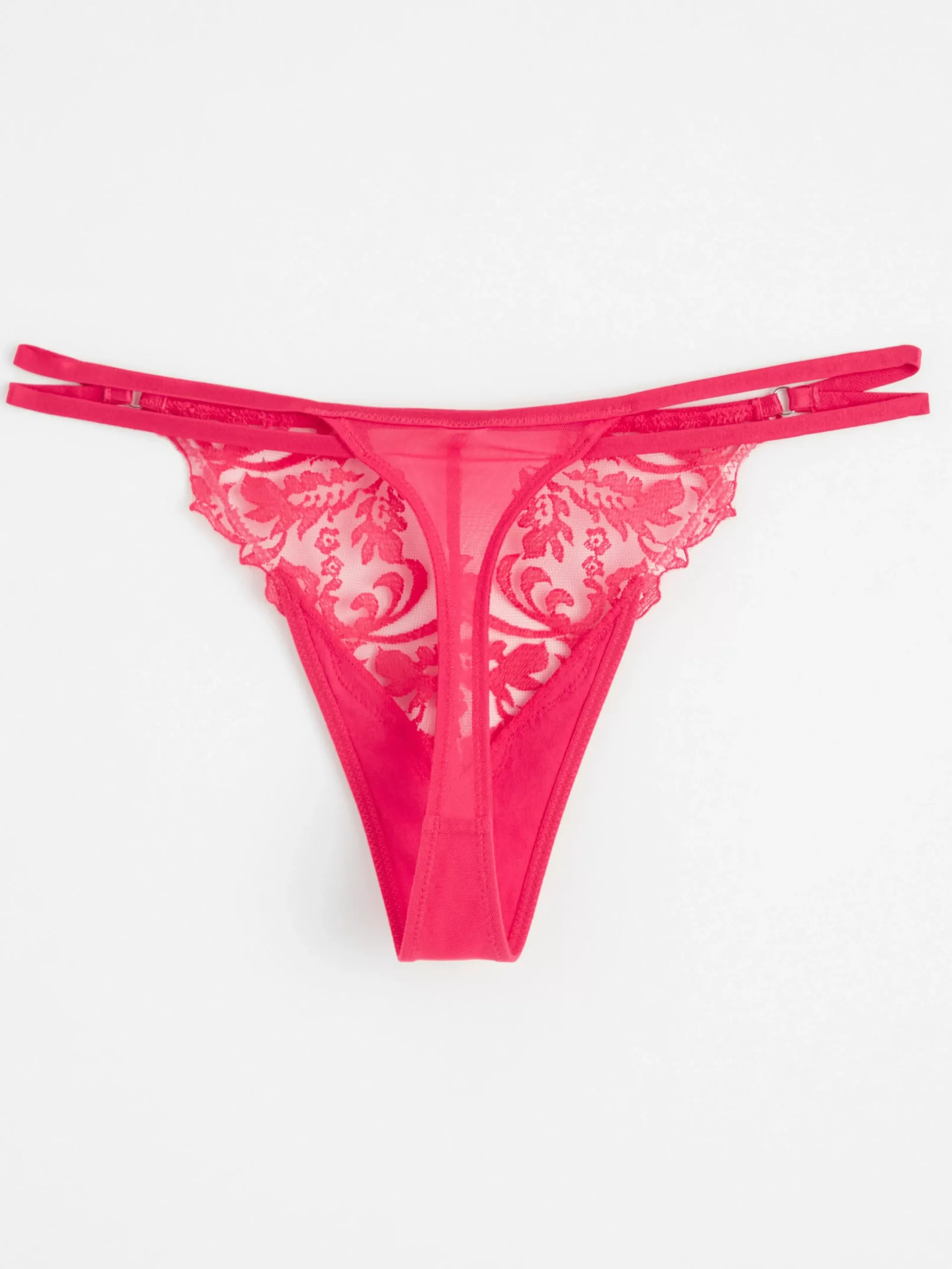 Trosor>Lindex Stringtrosa Low Waist Med Spets Red
