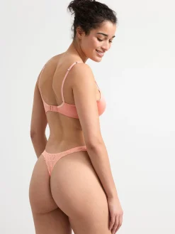 Trosor>Lindex Stringtrosa Low Waist Med Spets Light Dusty Coral