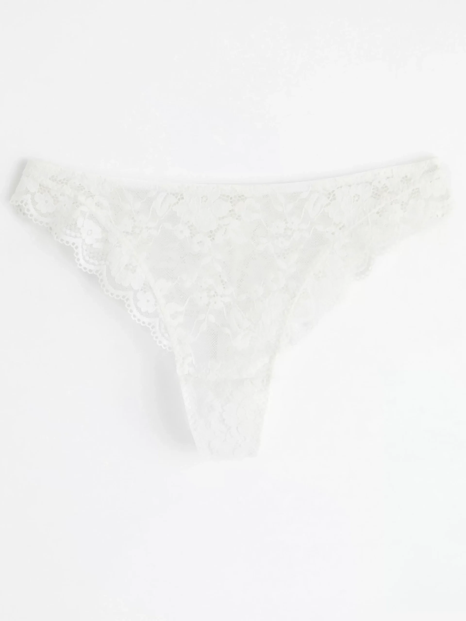 Trosor>Lindex Stringtrosa Regular Waist Med Spets White