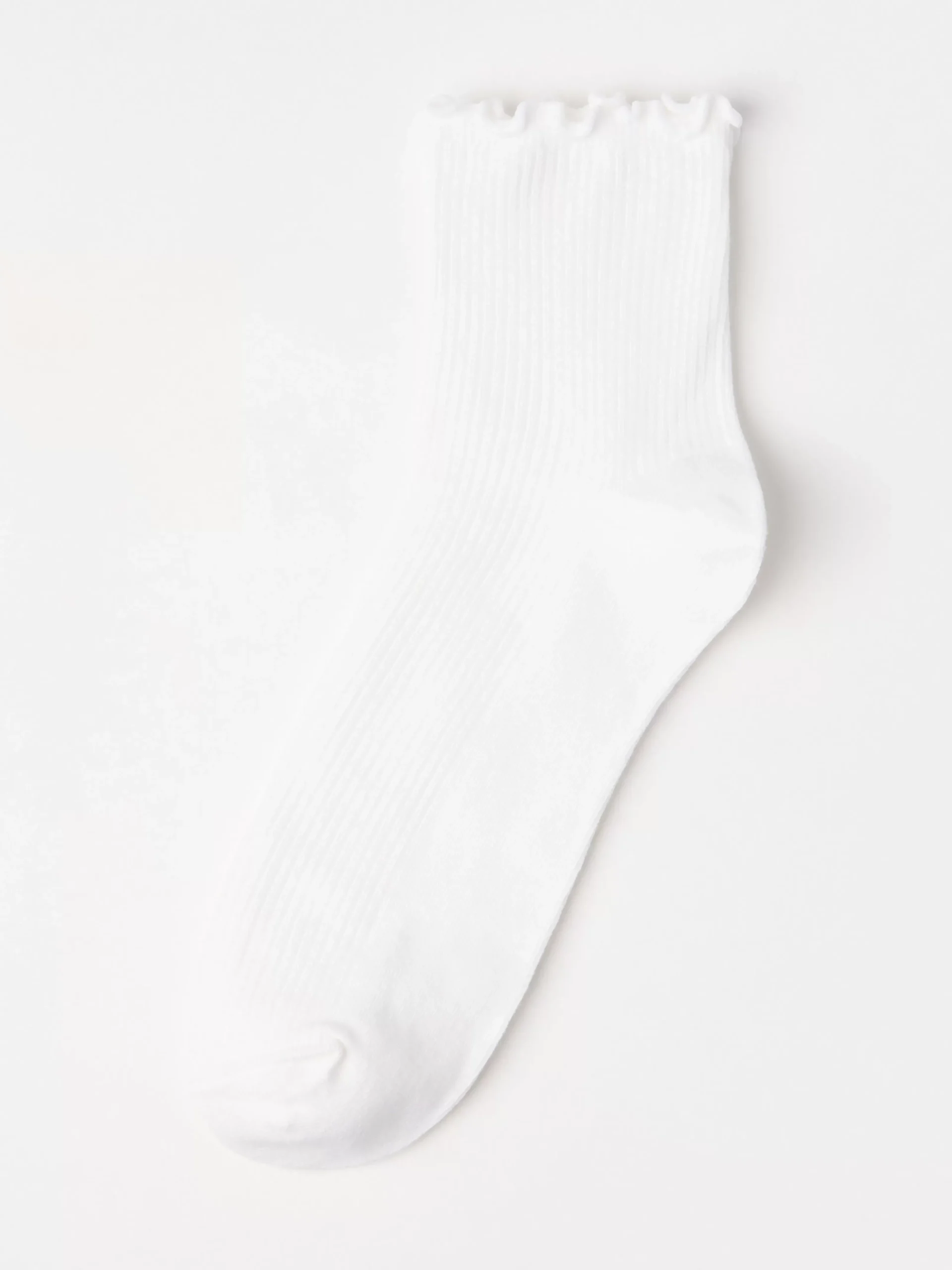 Strumpor>Lindex Strumpa Med Volangkant White