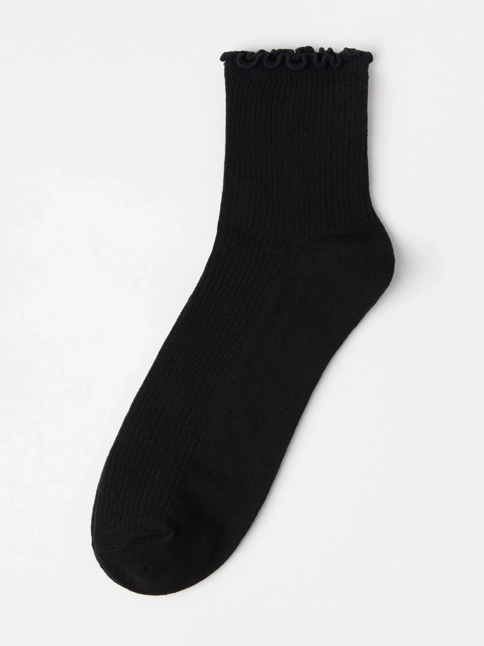 Strumpor>Lindex Strumpa Med Volangkant Black