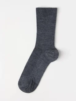 Strumpor>Lindex Strumpor I Ullblandning Anthracite Grey