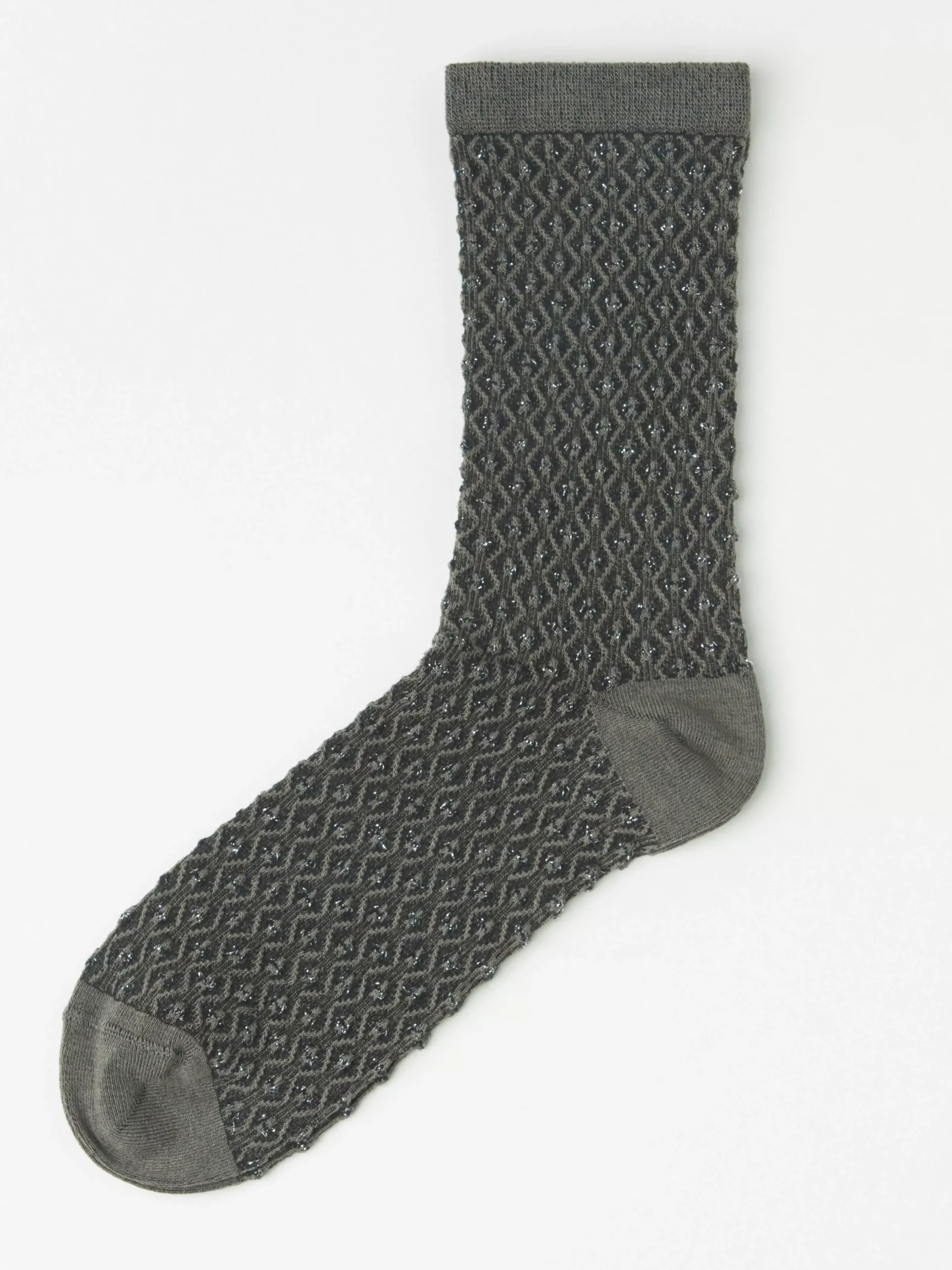 Strumpor>Lindex Strumpor Med Lurex Och Prickig Struktur Grey