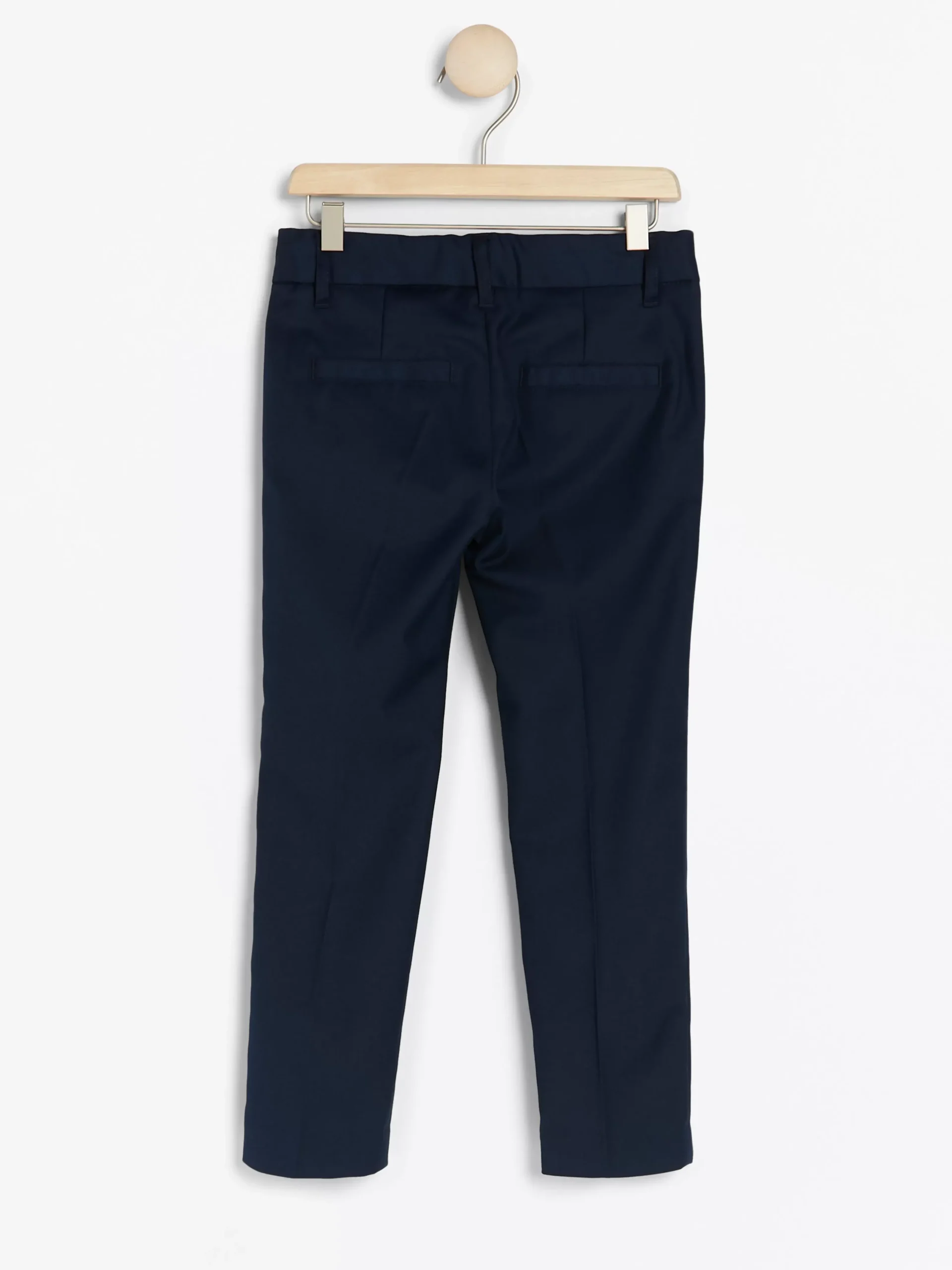 Byxor & Leggings>Lindex Sture Byxa Med Rakt Ben Och Normalhog Midja Navy