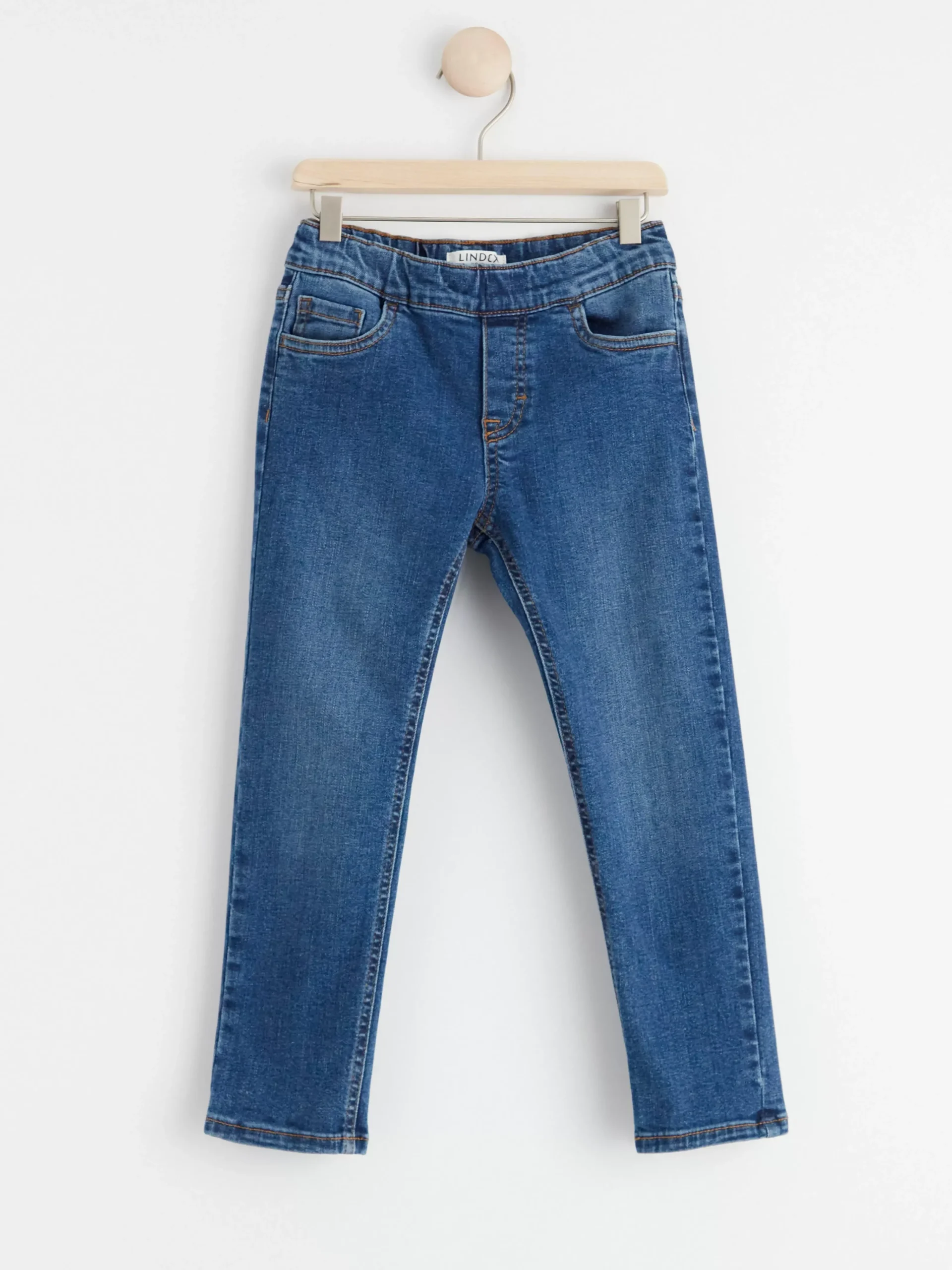 Jeans>Lindex Sture Jeans Med Rakt Ben Och Normalhog Pull-Up-Midja Denim