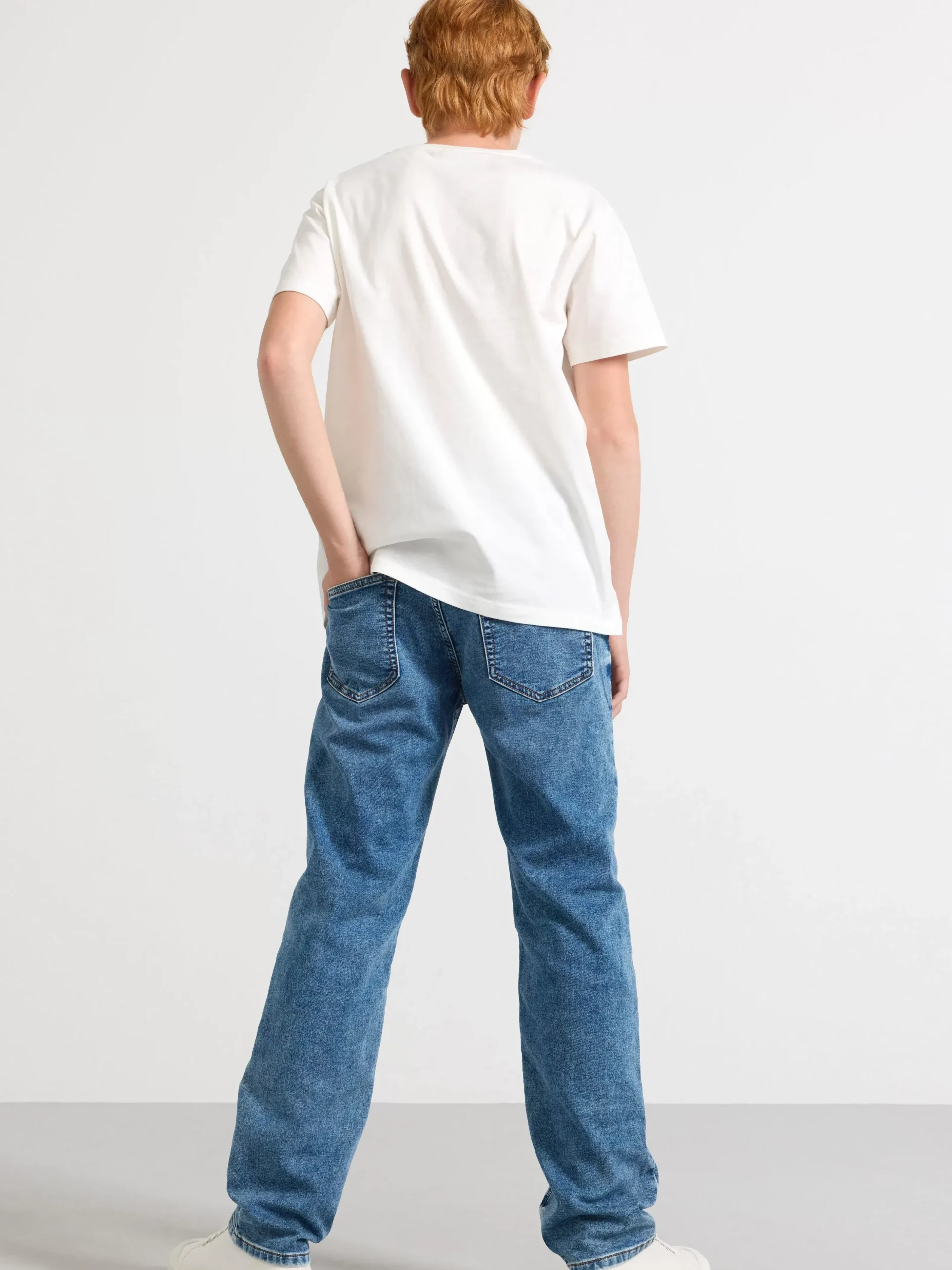 Jeans>Lindex Sture/Staffan Jeans I Trika Med Rakt Ben Och Normalhog Midja Denim