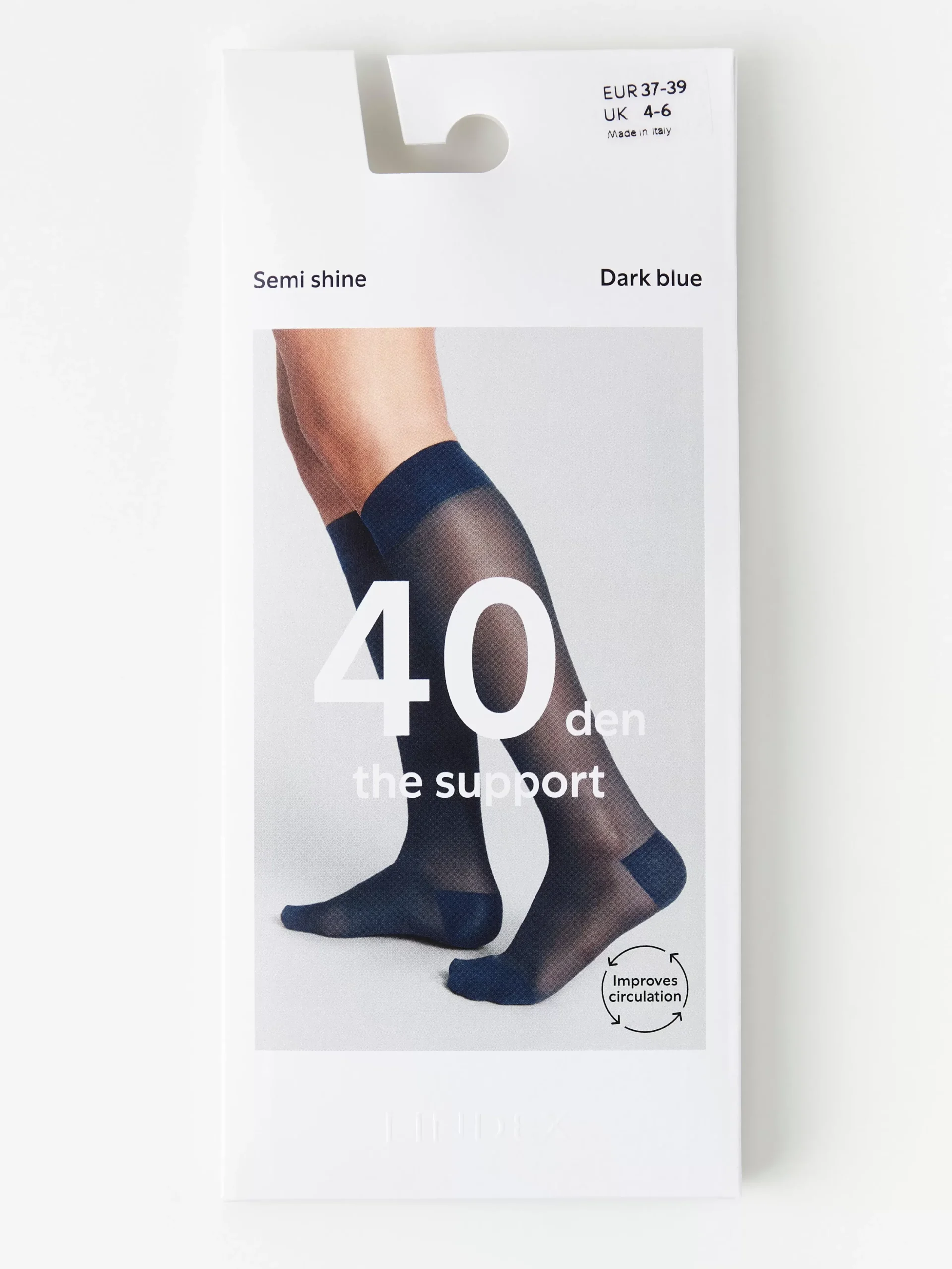 Strumpor>Lindex Supportknastrumpor I 40 Denier Dark Blue