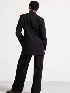 Kavajer>Lindex Svart Kavaj Med Enkelknappning Black