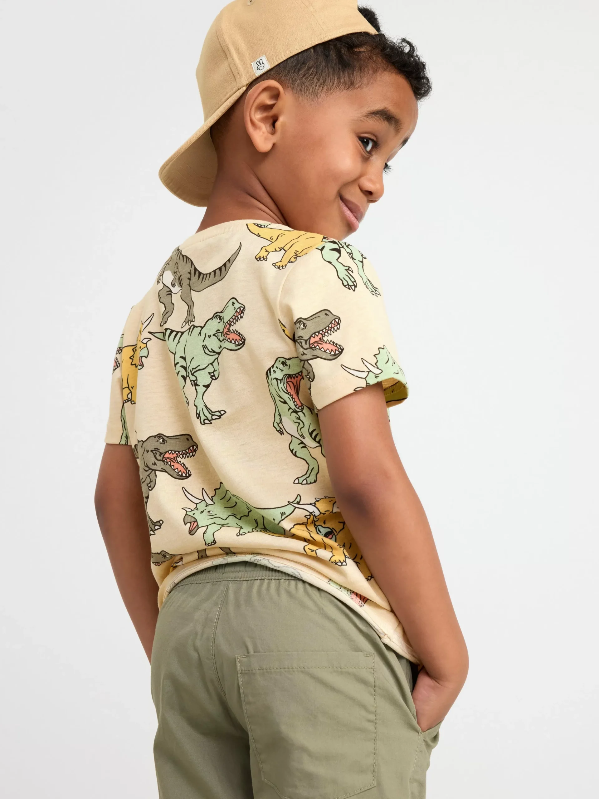 Byxor & Leggings>Lindex Sven Poplinshorts Med Raka Ben Och Normalhog Midja Light Dusty Khaki