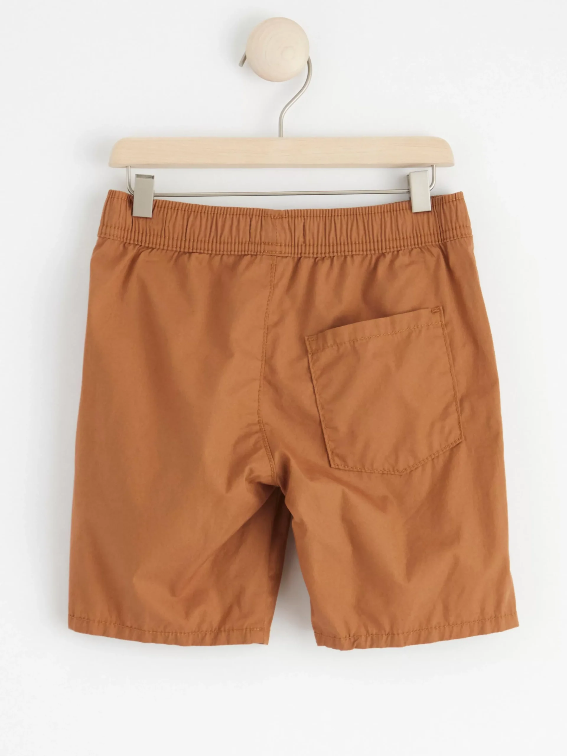 Byxor & Leggings>Lindex Sven Poplinshorts Med Raka Ben Och Normalhog Midja Brown