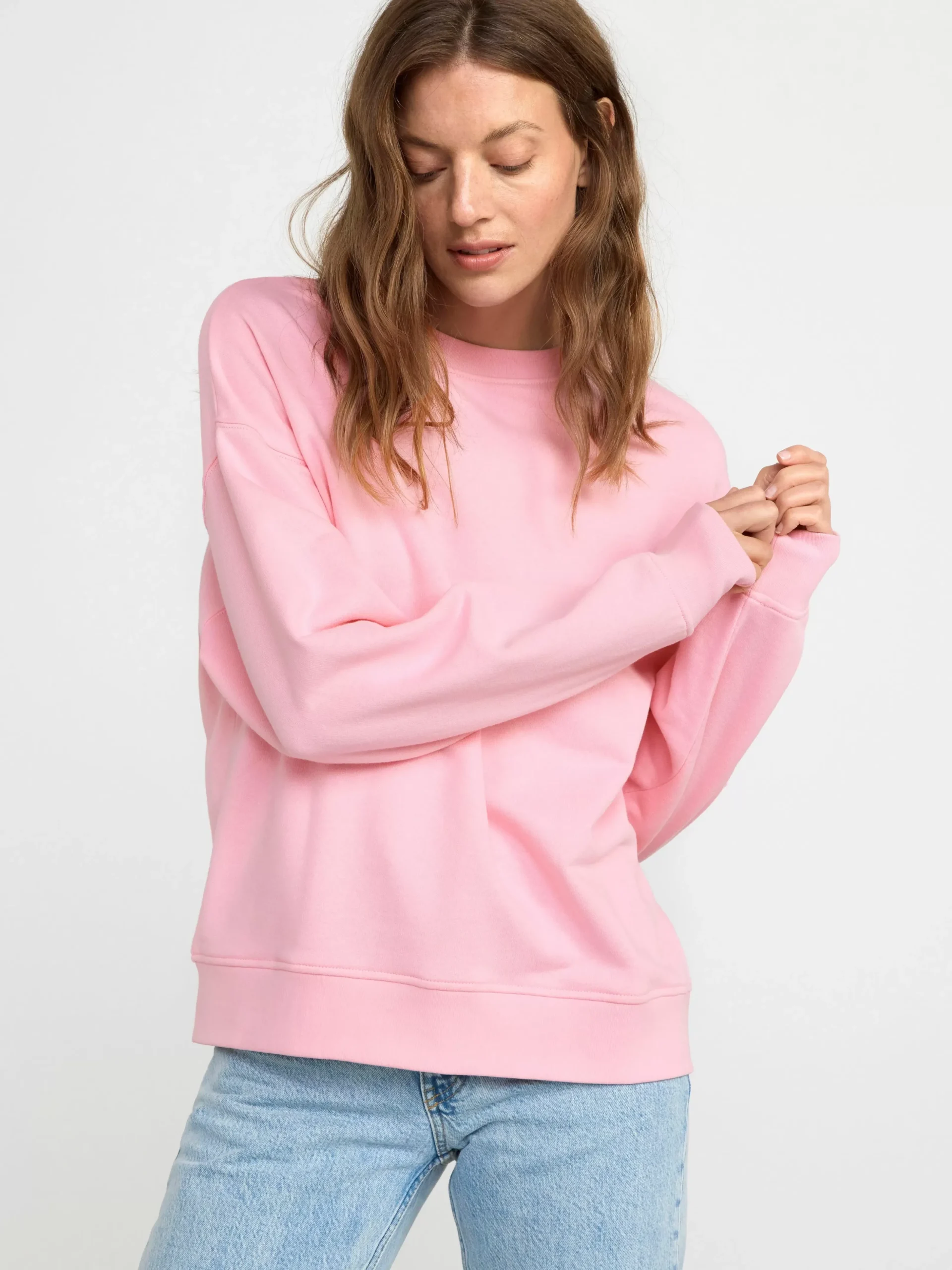 Toppar & T-Shirts>Lindex Sweatshirt I Oversize-Modell Light Pink