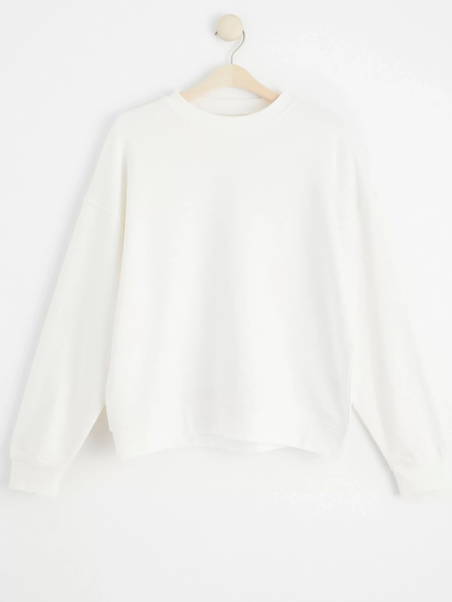 Toppar & T-Shirts>Lindex Sweatshirt I Oversize-Modell Off White