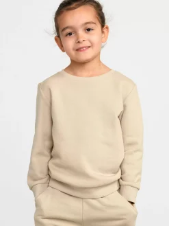 Tröjor & Cardigans>Lindex Sweatshirt Med Borstad Insida Beige