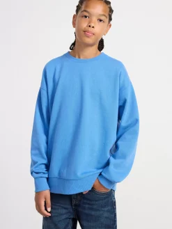 Tröjor & Cardigans>Lindex Sweatshirt Med Borstad Insida Blue