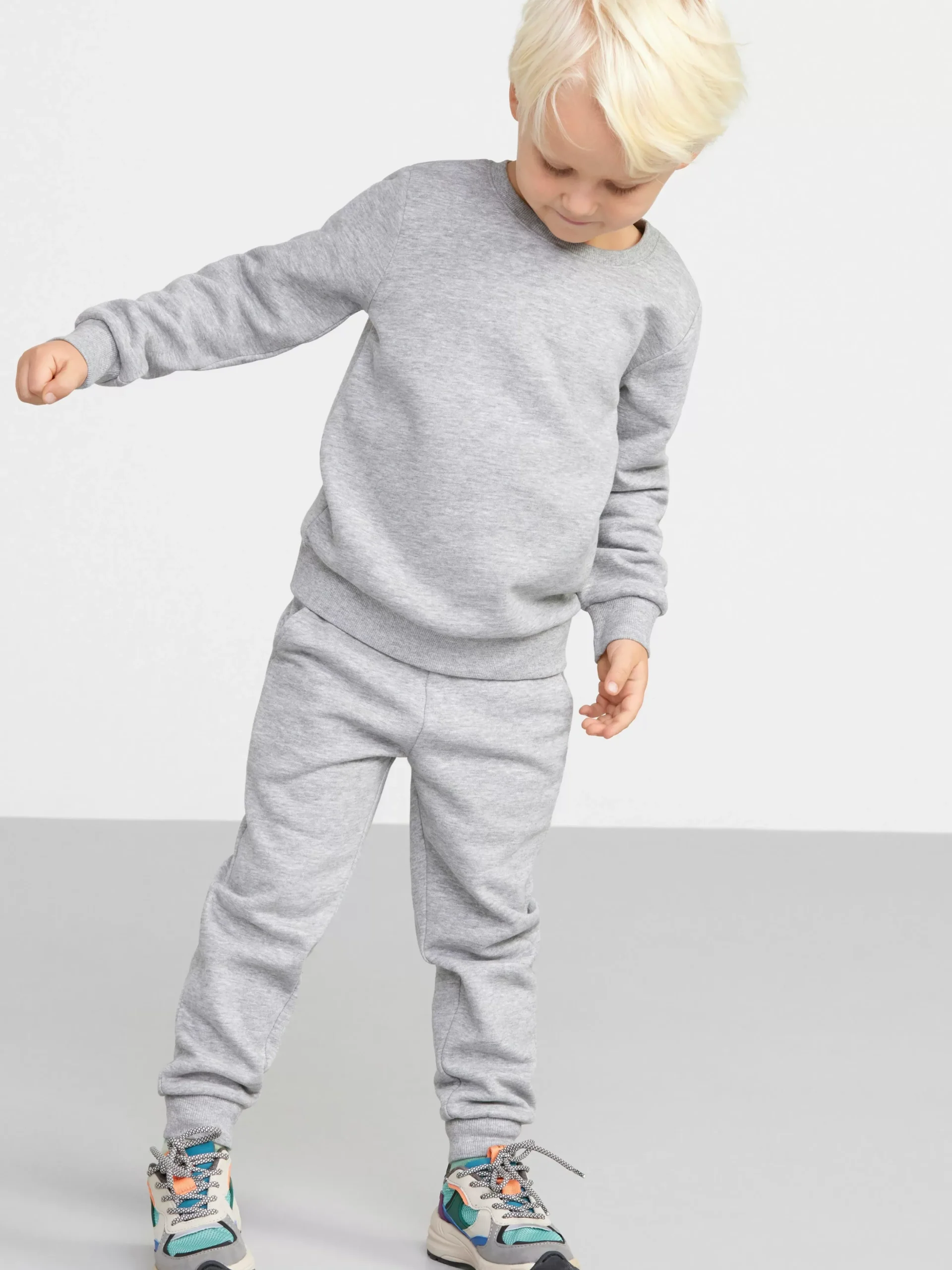 Tröjor & Cardigans>Lindex Sweatshirt Med Borstad Insida Grey Melange