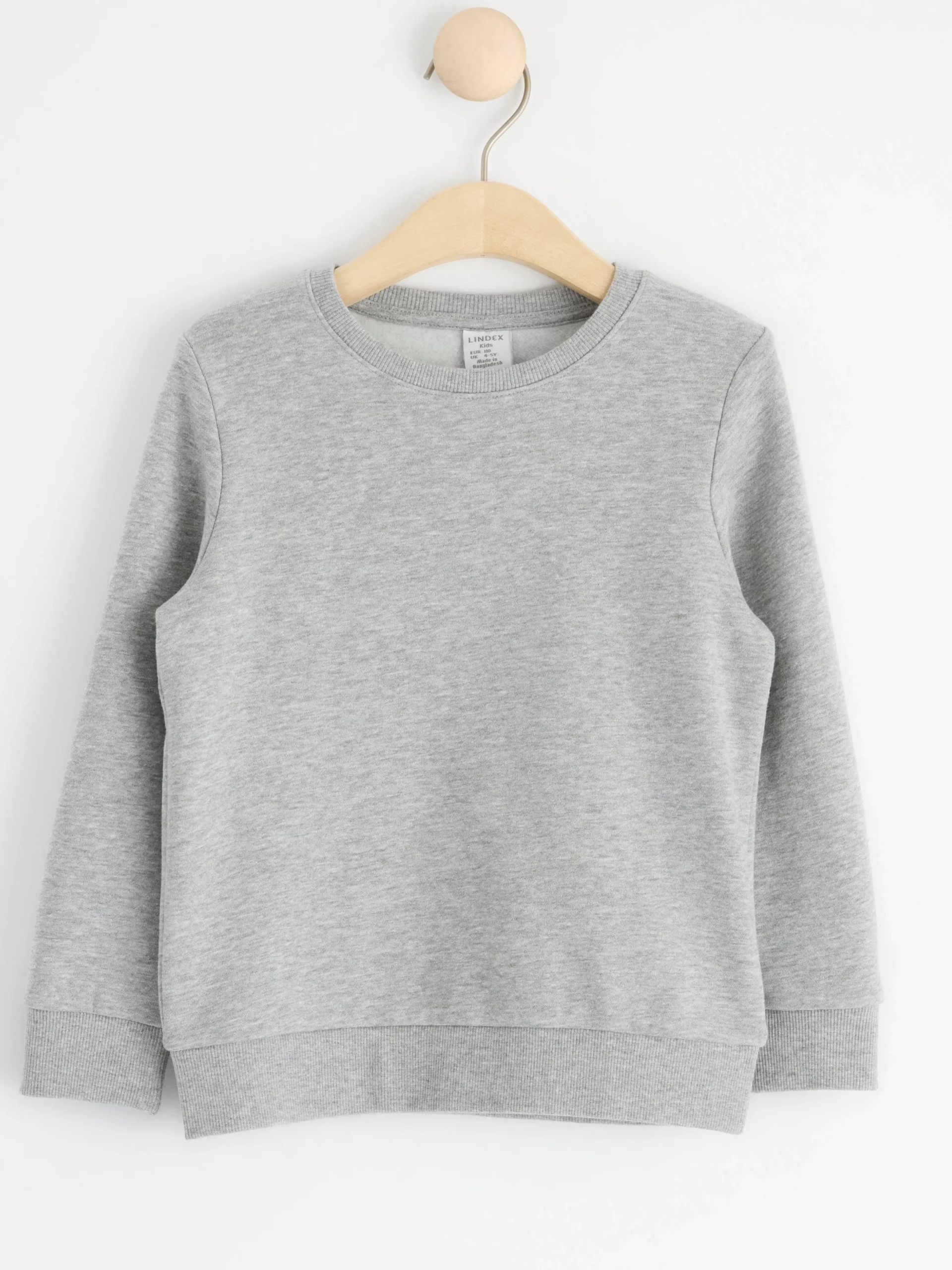 Tröjor & Cardigans>Lindex Sweatshirt Med Borstad Insida Grey Melange