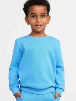Tröjor & Cardigans>Lindex Sweatshirt Med Borstad Insida Light Dusty Blue