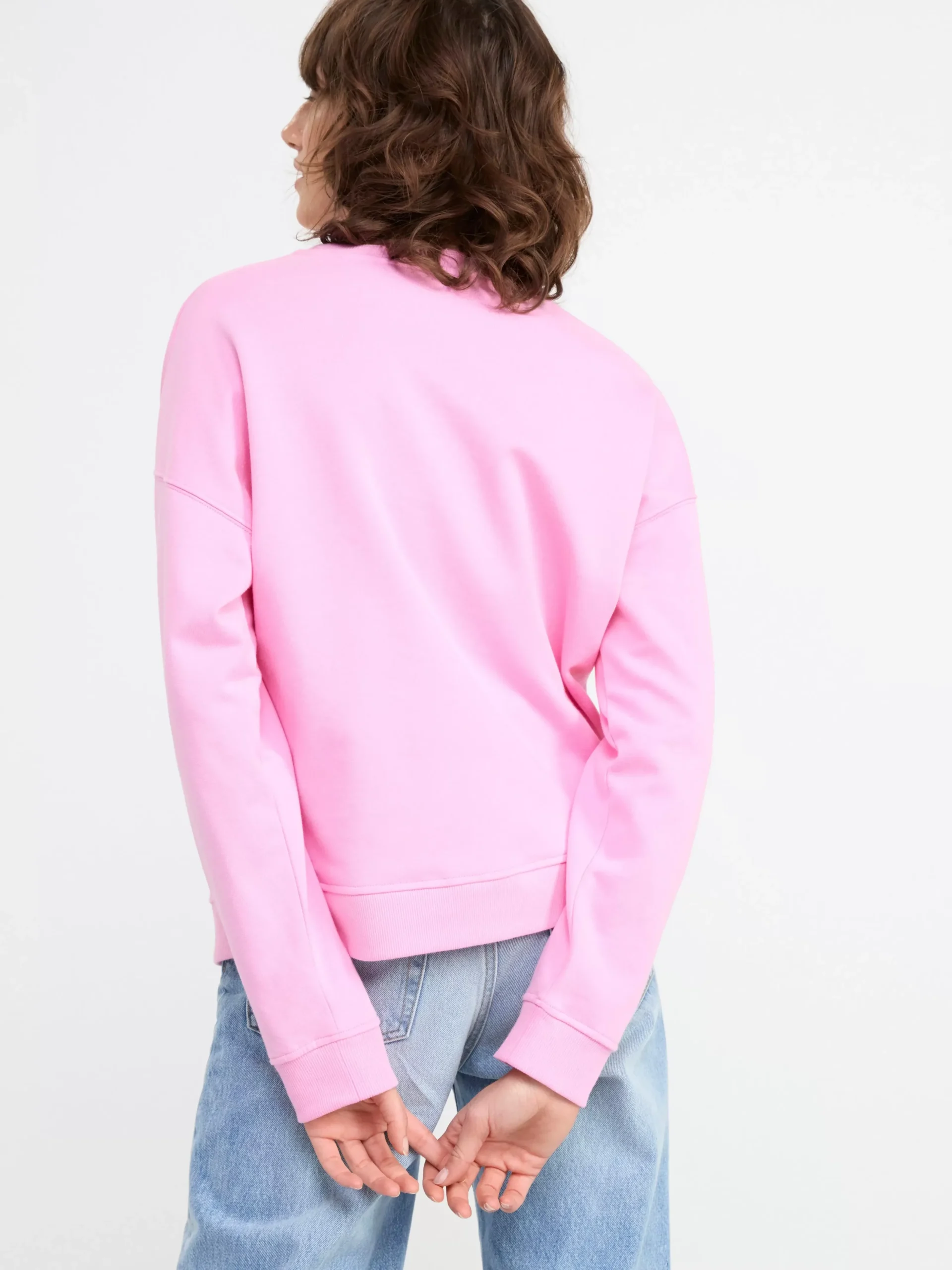 Tröjor & Cardigans>Lindex Sweatshirt Med Lovetryck Och Borstad Insida Light Pink