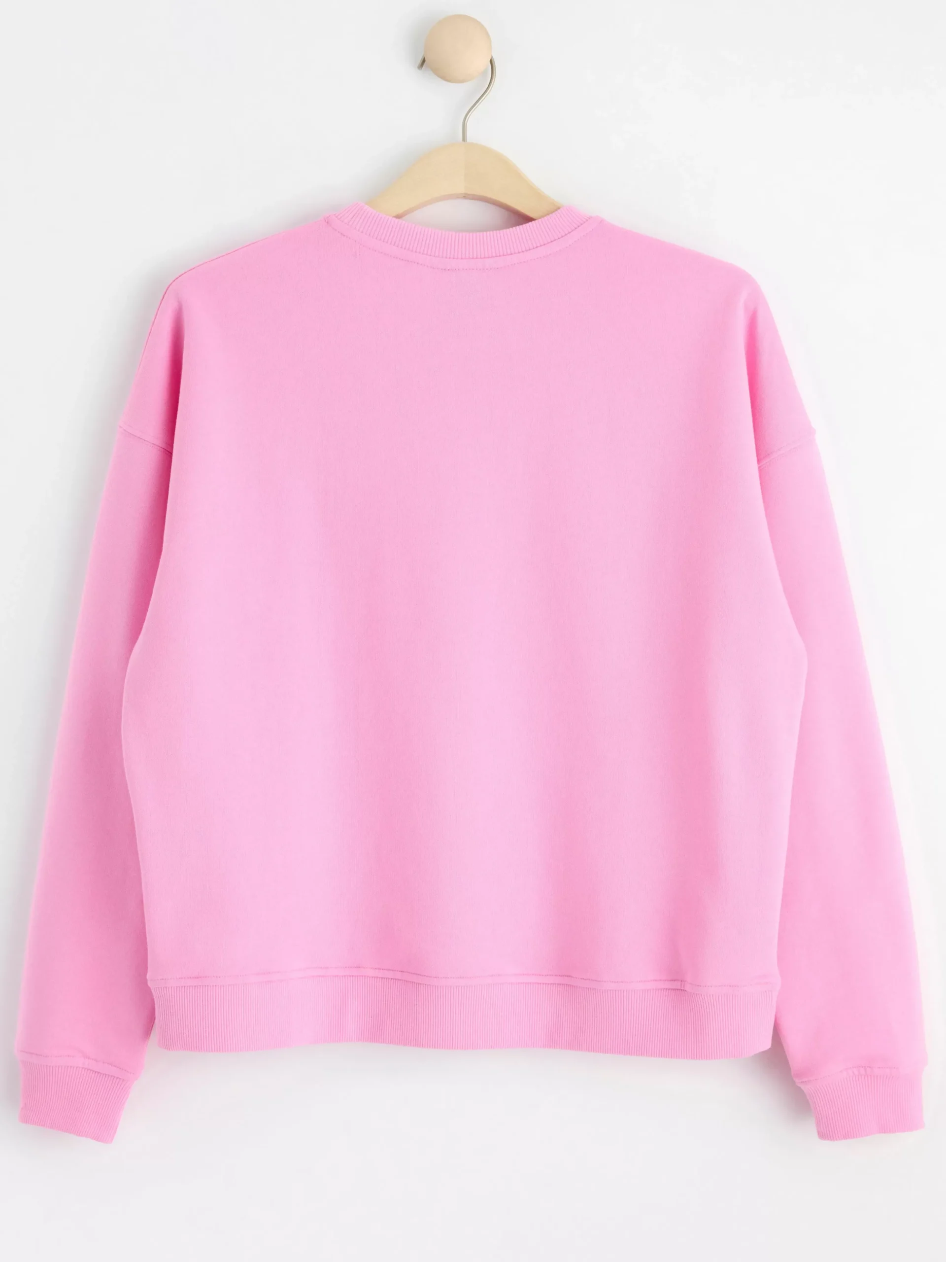 Tröjor & Cardigans>Lindex Sweatshirt Med Lovetryck Och Borstad Insida Light Pink
