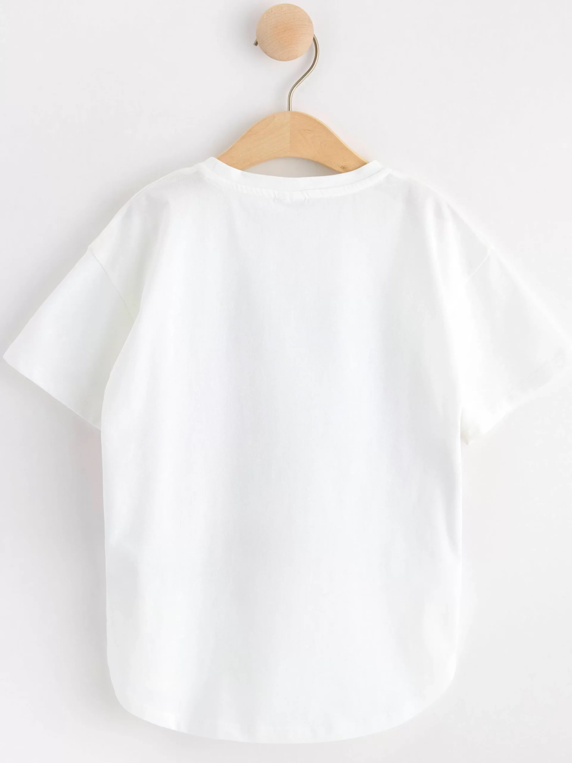 Toppar & T-Shirts>Lindex T Shirt I Oversize Modell Med Enhorningar Light Dusty White