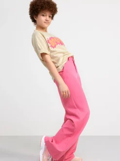 Toppar & T-Shirts>Lindex T Shirt I Oversize-Modell Med Tryck Framtill Light Beige