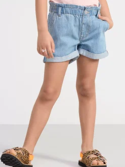 Byxor & Leggings>Lindex Tilde Shorts Med Hog Midja Och Avsmalnade Ben Denim