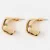 Accessoarer>Lindex Tjocka, Oregelbundet Formade Creolorhangen Gold