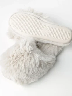 Nattplagg>Lindex Tofflor I Fuskpals Light Beige