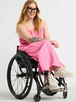 Toppar & T-Shirts>Lindex Topp Med Krinklad Struktur Pink