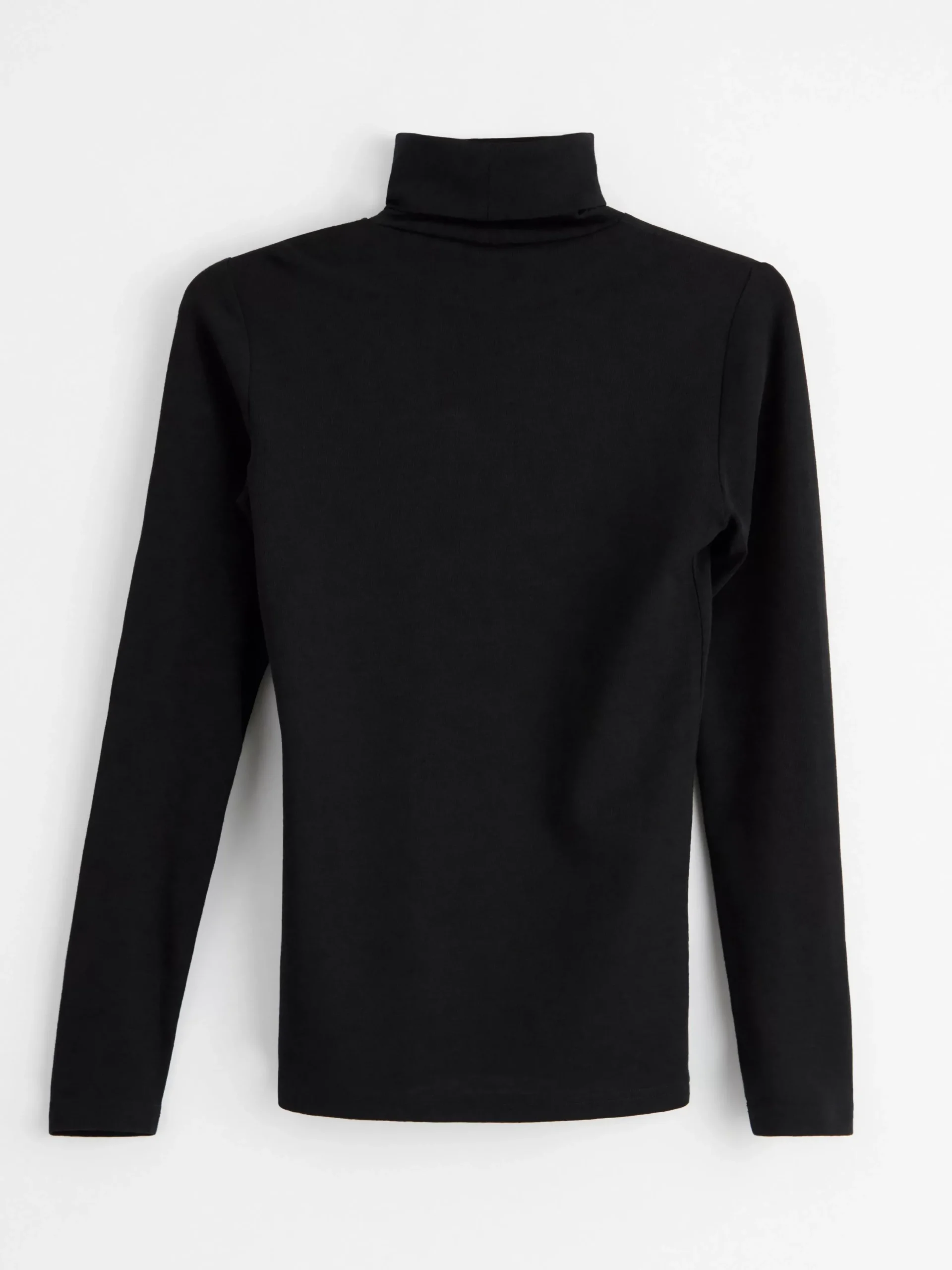 Ullunderställ>Lindex Topp Med Polokrage I Merinoull Black