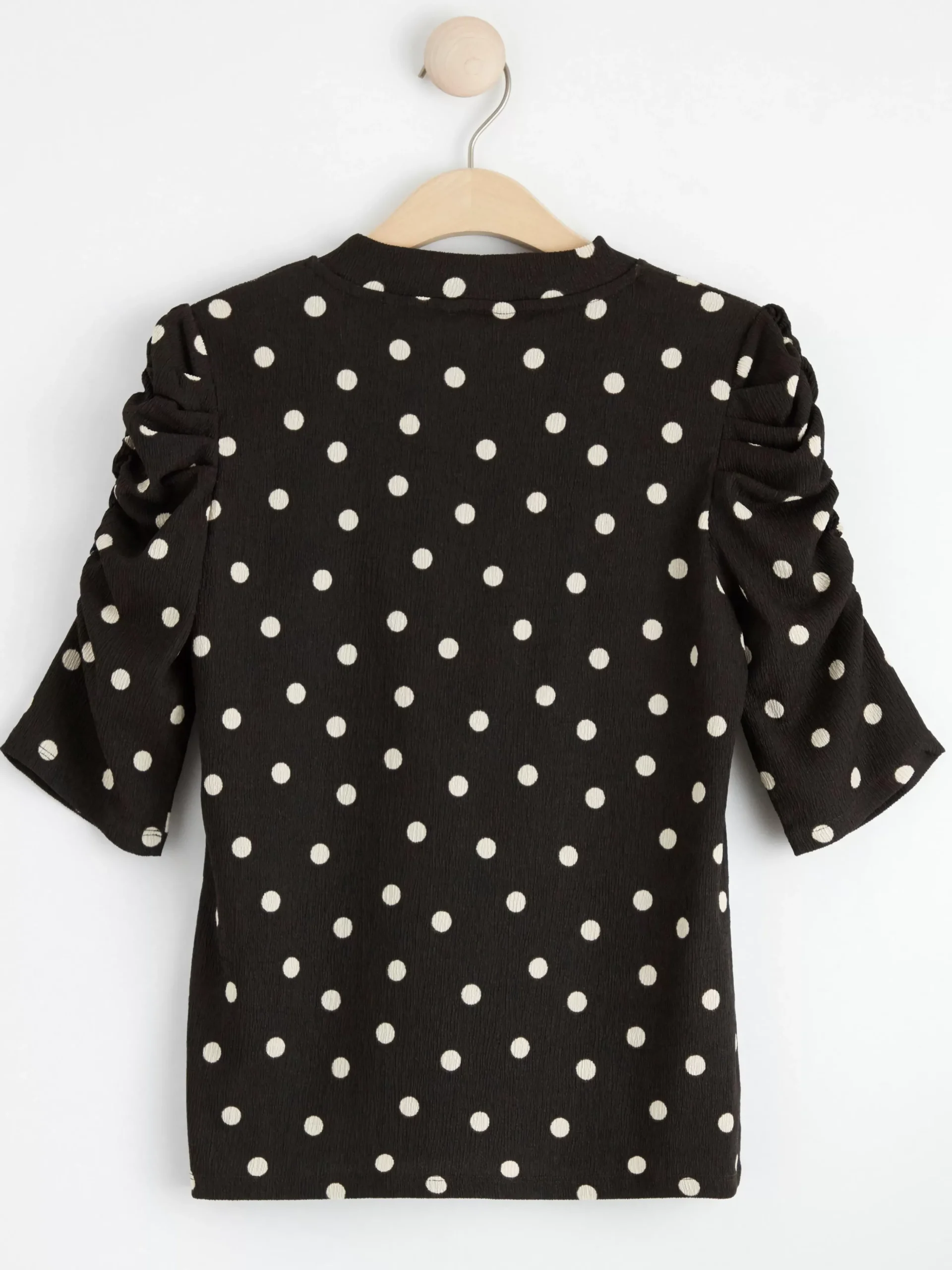 Toppar & T-Shirts>Lindex Topp Med Puffarm Och Struktur Dark Brown