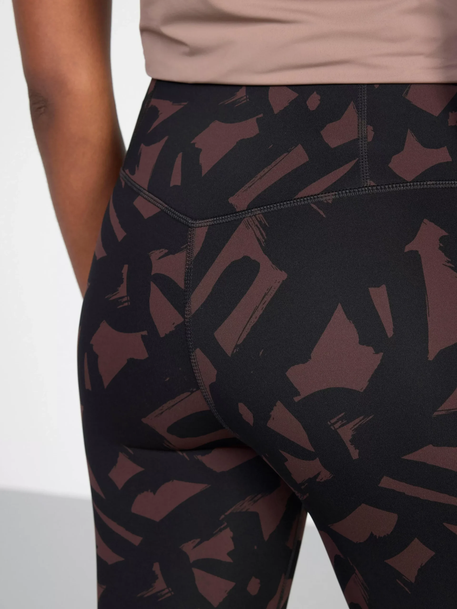 Träningskläder>Lindex Traningsleggings Dark Dusty Brown