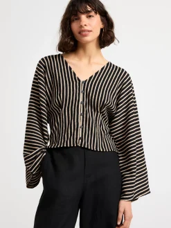 Toppar & T-Shirts>Lindex Trikablus Med Struktur Black