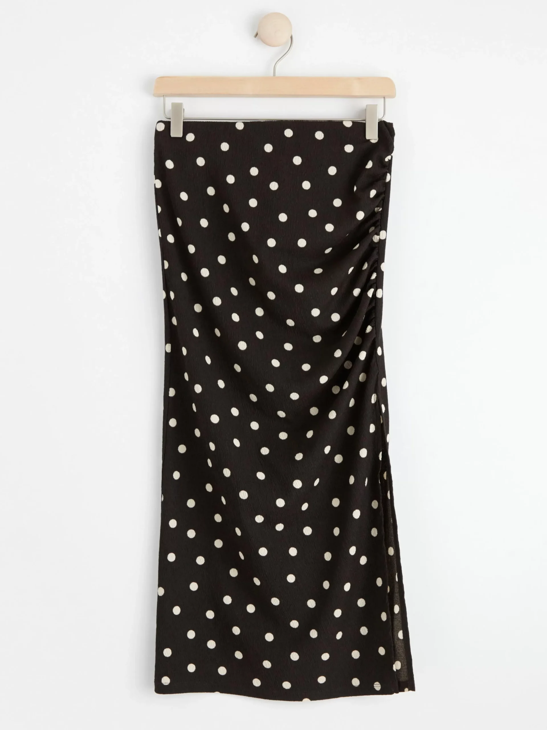 Kjolar>Lindex Trikakjol Med Struktur Dark Brown
