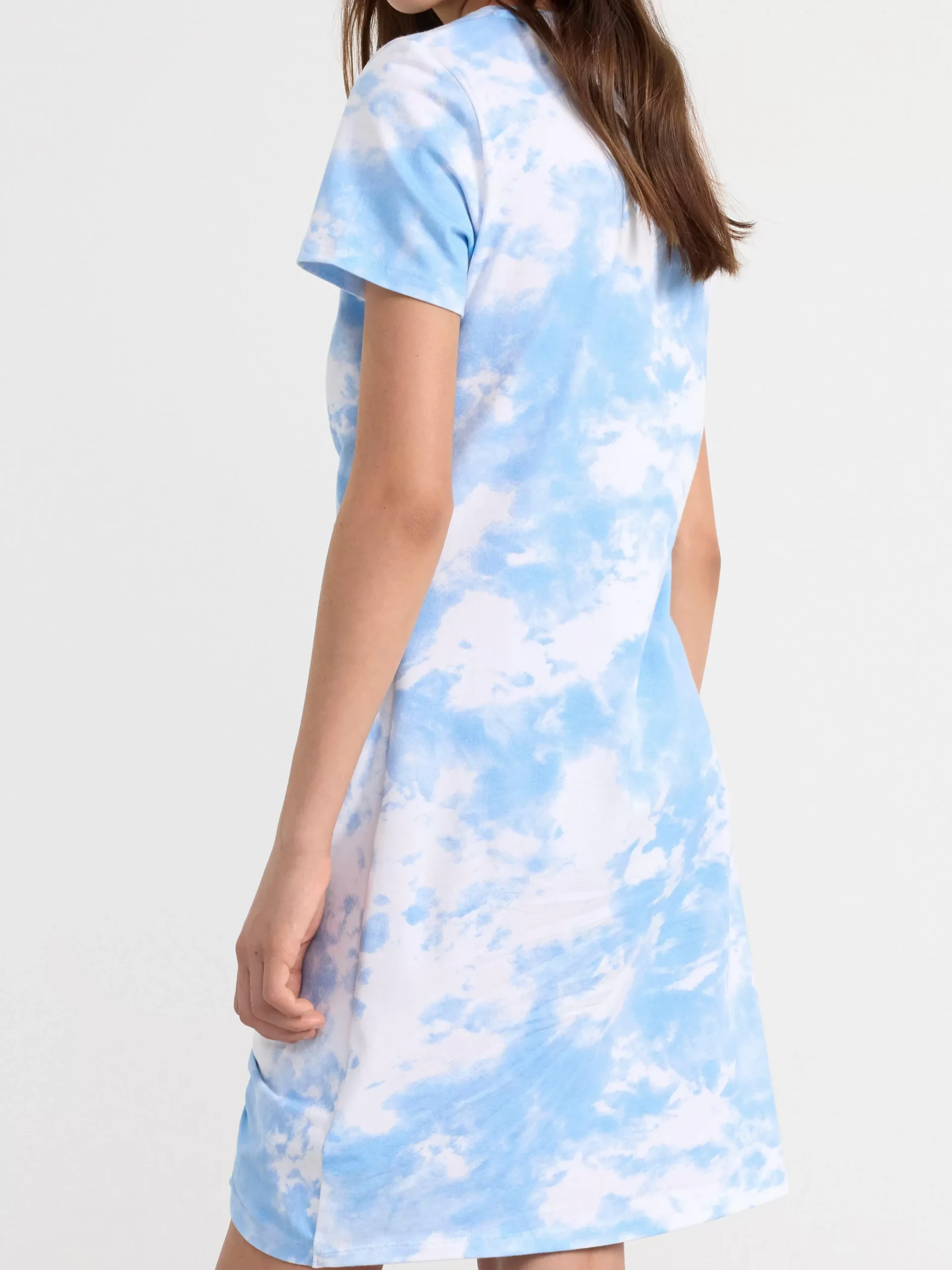 Klänningar>Lindex Trikaklanning Med Rynkade Sommar Light Dusty Blue
