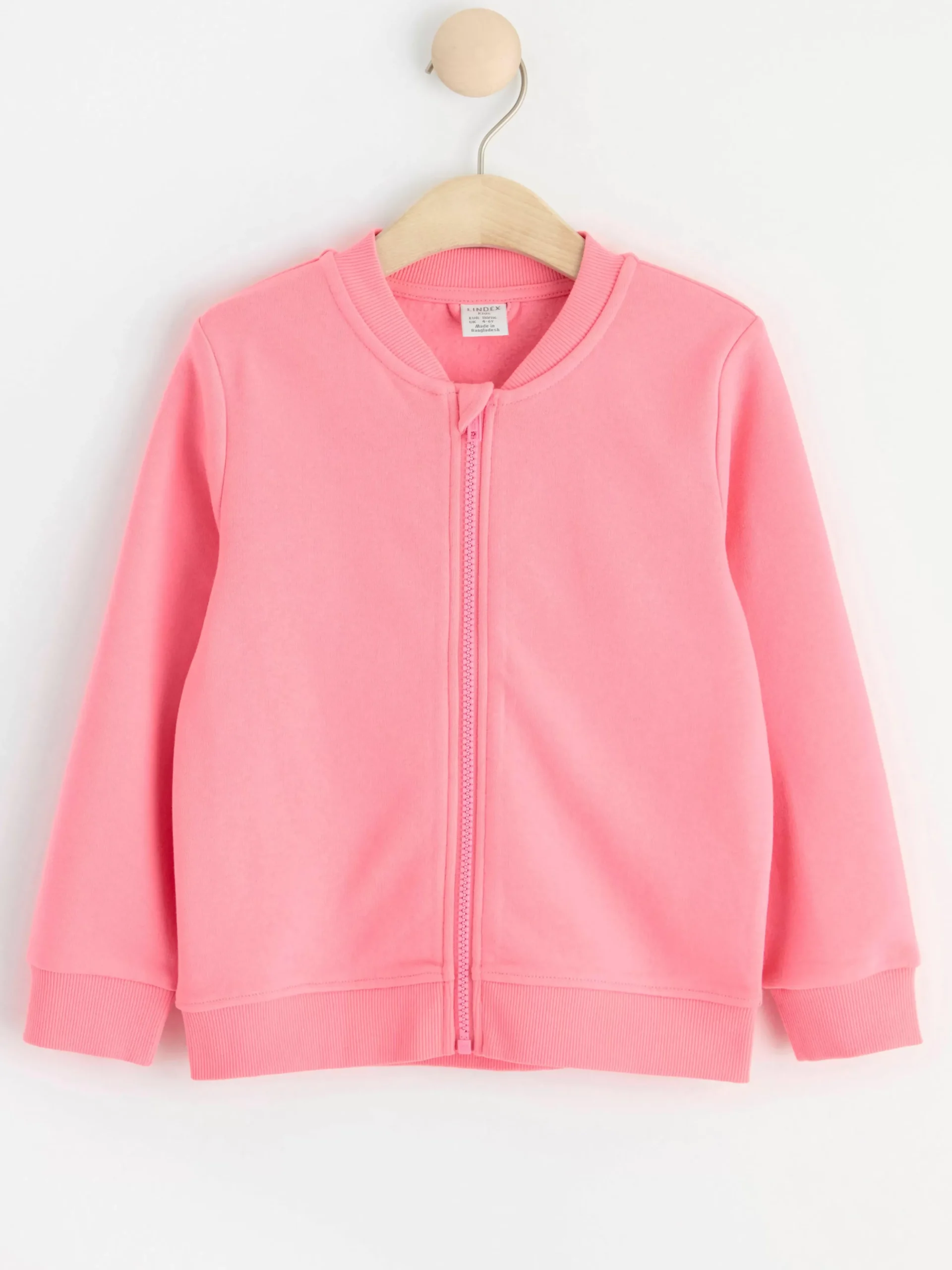 Ytterkläder>Lindex Troja Med Dragkedja Pink